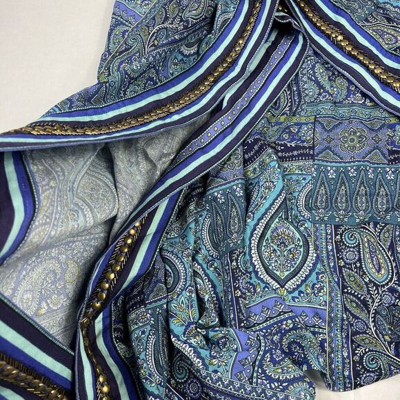 Soft Surroundings Miravelle Kimono Blouse Patchwork Draped Loose Fit Top S/M - Picture 10 of 11